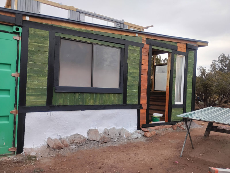 The shipping container house build